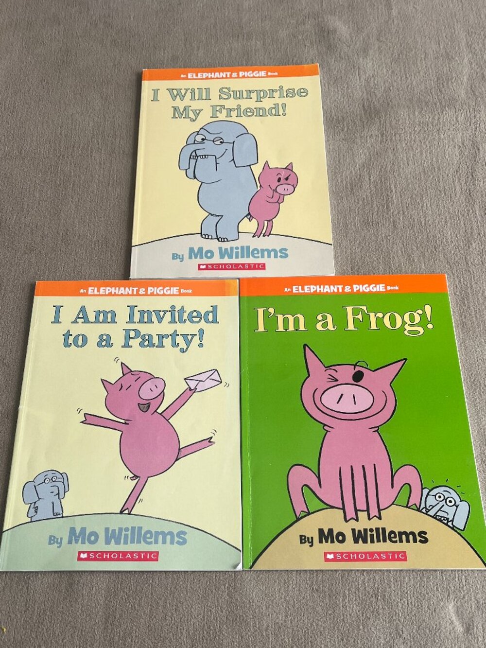Elephant & Piggie Books by Mo Willems (3 Books) Paperback New